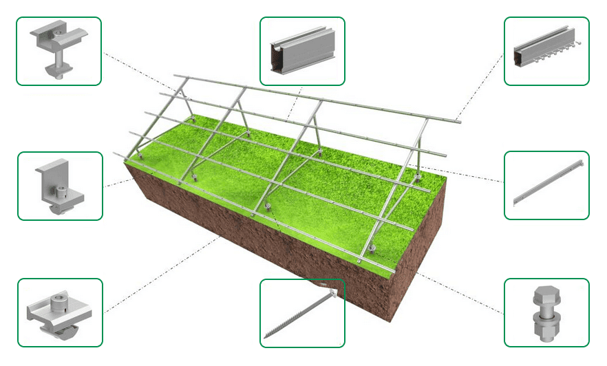 ground solar power installation