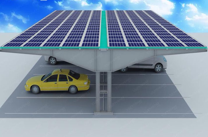 Giải pháp điện mặt trời áp mái nhà xe | Intech Energy